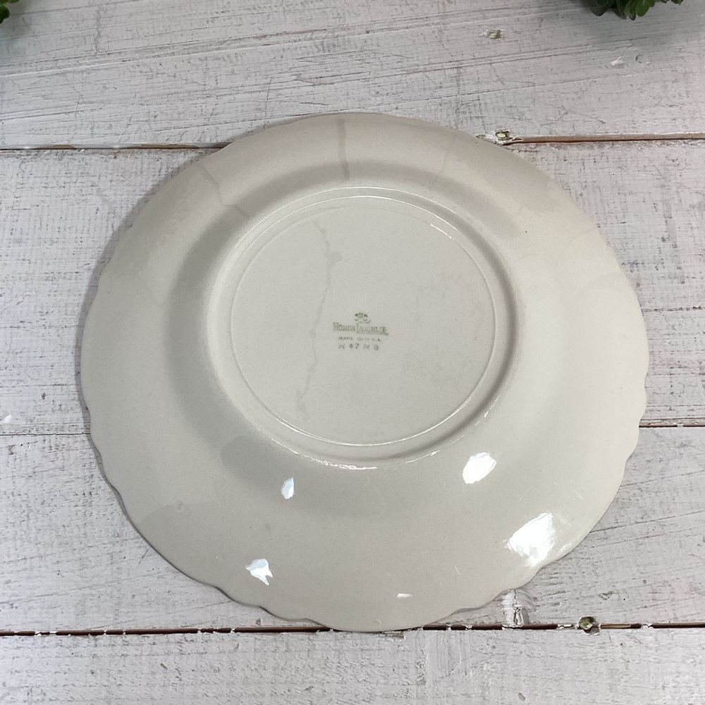 Vintage Homer Laughlin R1294 Luncheon Plate 9” 1940s - Picture 6 of 8